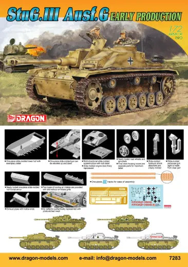 Dragon 1/72 StuG.III Ausf.G (EARLY PRODUCTION) [7283] Dragon