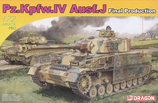 Dragon 1/72 Pz.Kpfw.IV Ausf.J Final Production Plastic Model Kit
