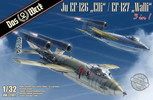 Das Werk 1/32 Ju EF-126 "Elli"/ EF-127 "Walli" Plastic Model Kit Das Werk