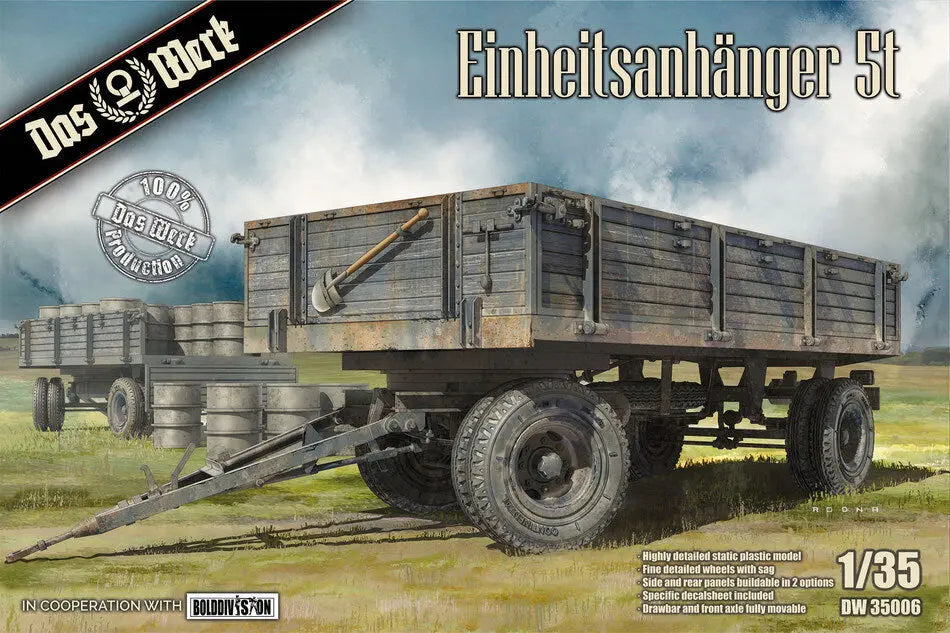 Das Werk 1/35 Einheitsanhänger 5t  Plastic Model Kit Das Werk