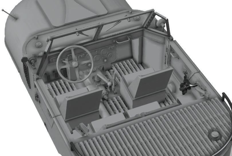 Das Werk 1/35 Schwimmwagen Trippel SG 6/38 Plastic Model Kit