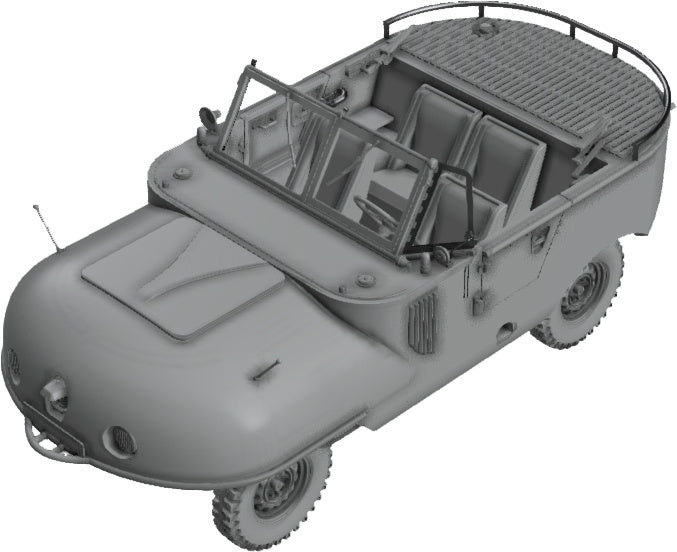 Das Werk 1/35 Schwimmwagen Trippel SG 6/38 Plastic Model Kit