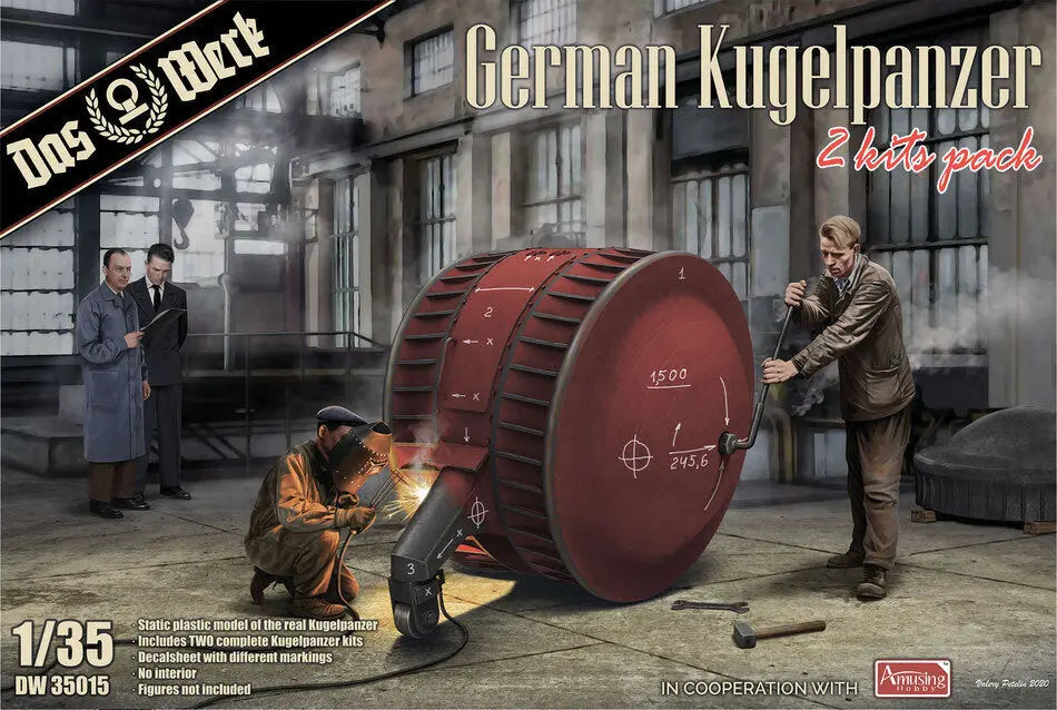 Das Werk 1/35 German Kugelpanzer double pack 2 pcs Plastic Model Kit Das Werk