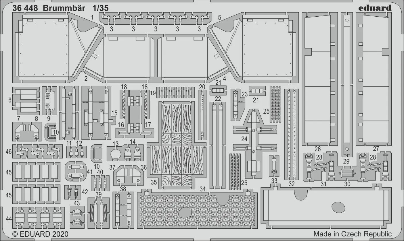 Eduard 1/35 Brummbär Photo etched set Eduard