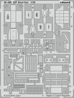 Eduard 1/35 IDF Shot Kal Photo etched parts Eduard