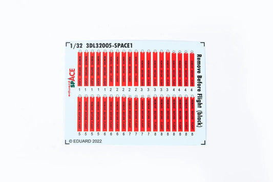 Eduard 1/32 Remove Before Flight (black) Space Decals Eduard
