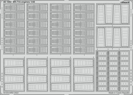 Eduard 1/48 SR-71A (Revell) Engines Photo Etch Set Eduard