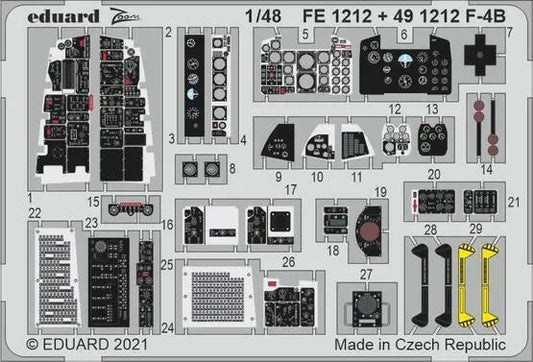 Eduard 1/48 F-4B Photo etched parts Eduard