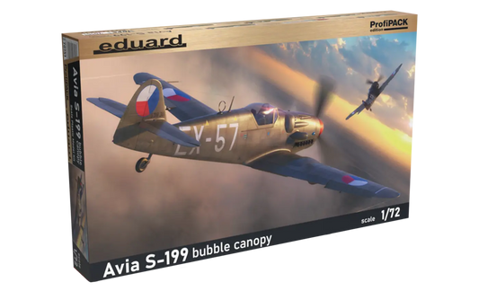 Eduard 1/72 Avia S-199 bubble canopy Plastic Model Kit ProfiPACK Eduard