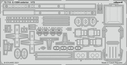 Eduard 1/72 C-130H exterior Photo etched parts Eduard
