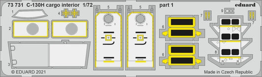 Eduard 1/72 C-130H cargo interior Photo etched parts Eduard