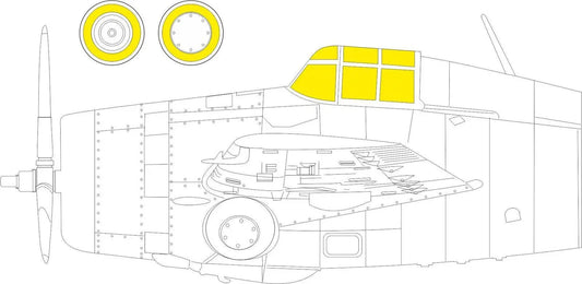 Eduard 1/72 F4F-4 (Arma Hobby) Masking Set Eduard