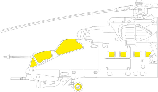 Eduard 1/48 Mi-24D (Trumpeter) TFace Mask Set Eduard