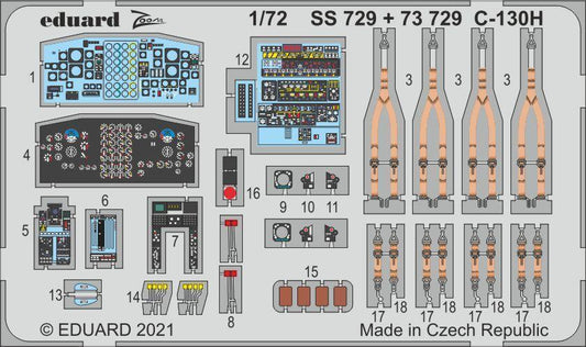 Eduard 1/72 C-130H Photo etched parts