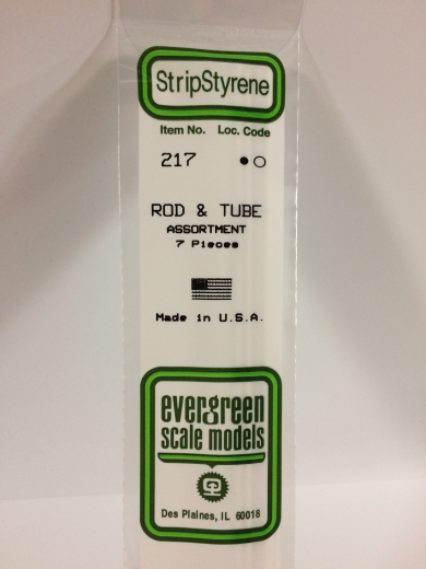 Evergreen White Polystyrene Rod & Tube 14" Assortment / 36cm (7) Evergreen