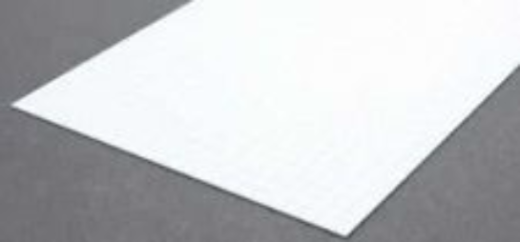 Evergreen White Polystyrene Sheet 0.125 x 12 x 24" / 3.2mm x 30cm x 61cm (2) Evergreen