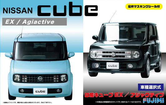 Fujimi 1/24 Nissan Cube EX/Adjuctive w/Window Frame Masking Seal (ID-66) Plastic Model Kit Fujimi