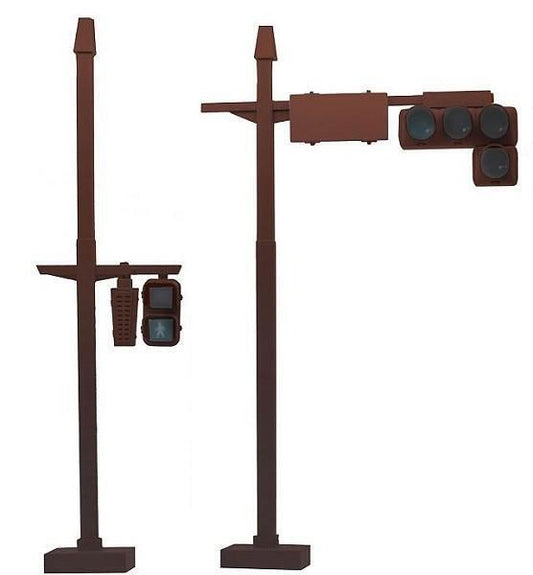 Fujimi 1/24 The Signal Set Special Ed. (Vehicle Signal/Crosswalk Signal, Brown) (GT-35 EX-1)