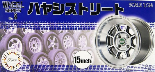 Fujimi 1/24 Hayashi Street 15inch (Wheel-08) Plastic Model Kit Fujimi