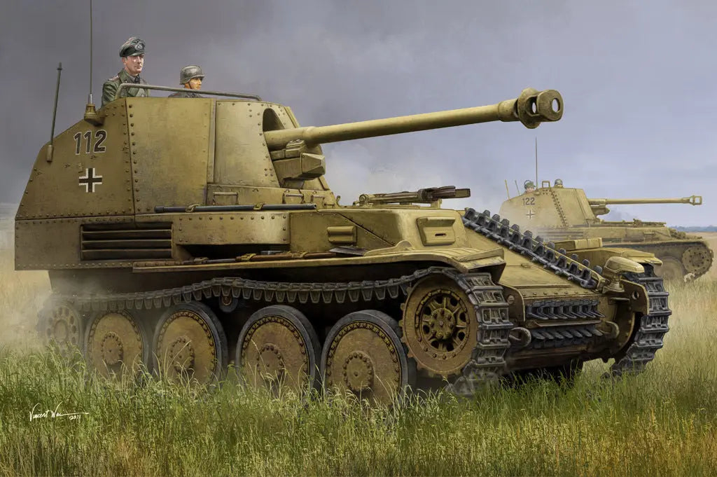 HobbyBoss 1/35 Marder III Ausf.M Tank Destroyer Sd.Kfz.138 - Early Plastic Model Kit HobbyBoss