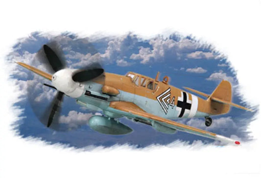 HobbyBoss 1/72 Bf109 G-2/ TROP Plastic Model Kit HobbyBoss