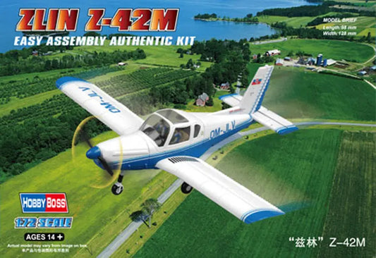 HobbyBoss 1/72 ZLIN Z-42M Plastic Model Kit HobbyBoss