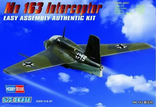 HobbyBoss 1/72 Germany Me163 Fighter Plastic Model Kit HobbyBoss