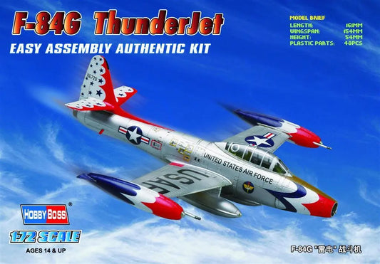 HobbyBoss 1/72 F-84G “ThunderJet” Plastic Model Kit HobbyBoss