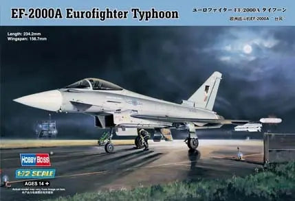 HobbyBoss 1/72 EF-2000A Eurofighter Typhoon Plastic Model Kit HobbyBoss