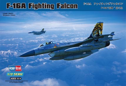 HobbyBoss 1/72 F-16A Fighting Falcon Plastic Model Kit