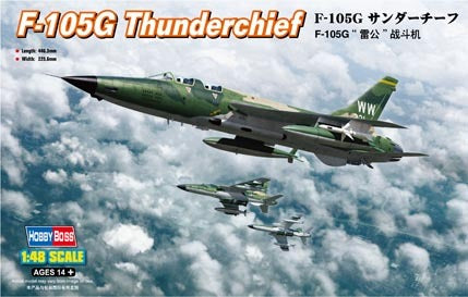 HobbyBoss 1/48 F-105G Thunderchief Plastic Model Kit