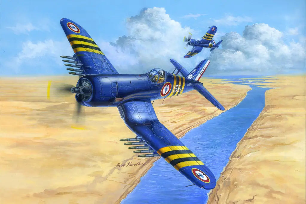 HobbyBoss 1/48 F4U-7 Corsair FRENCH NAVY Plastic Model Kit HobbyBoss