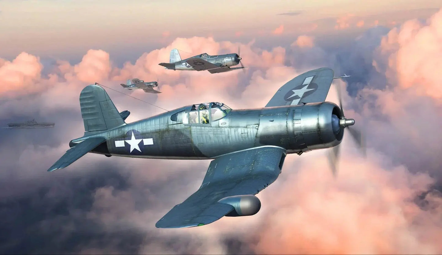 HobbyBoss 1/48 F4U-1A/2 Corsair (2 in 1) Plastic Model Kit HobbyBoss