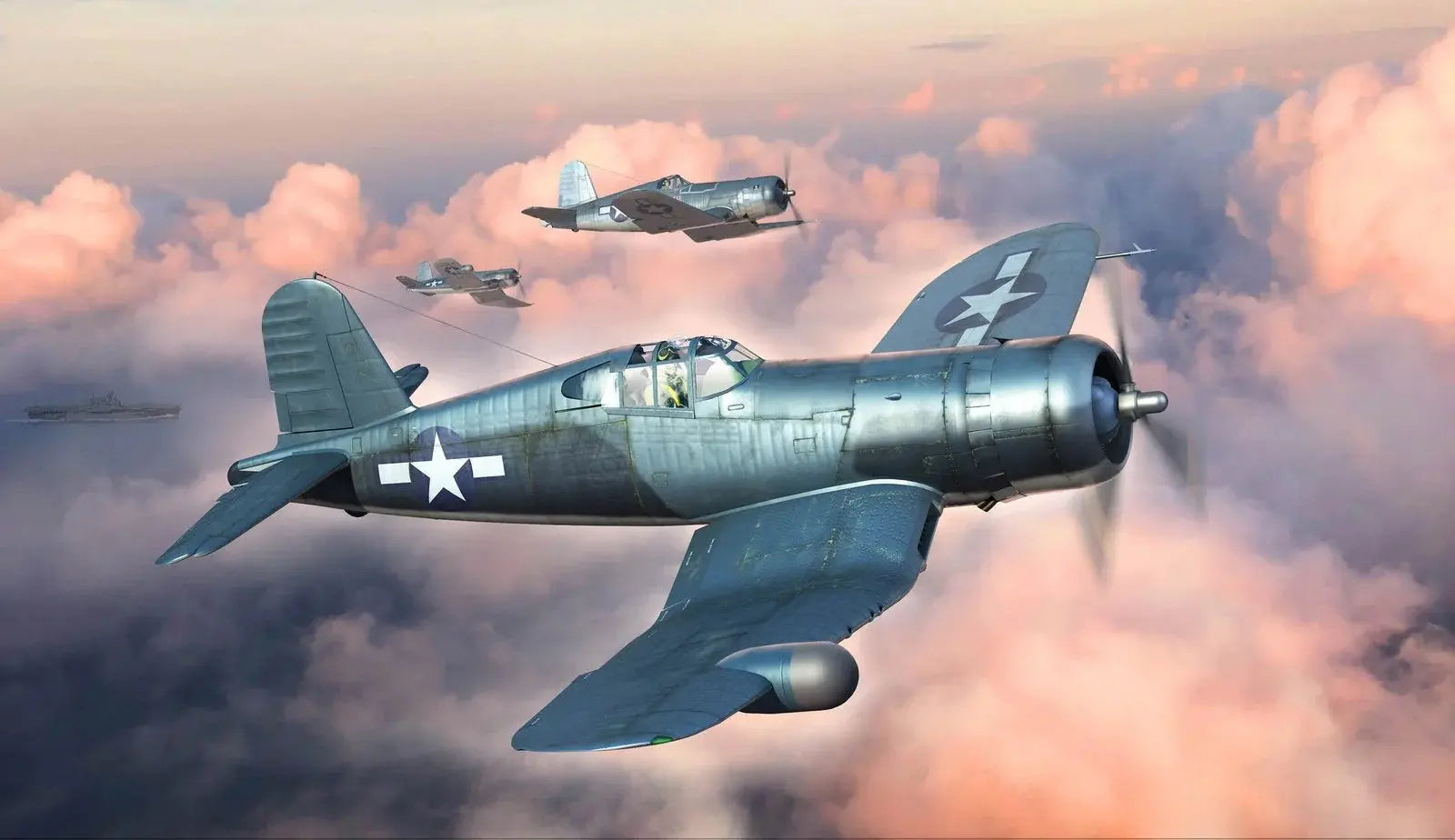 HobbyBoss 1/48 F4U-1A/2 Corsair (2 in 1) Plastic Model Kit HobbyBoss