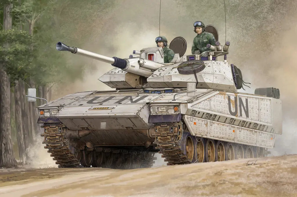 HobbyBoss 1/35 Sweden CV90-40C IFV /W Additional All-round Armour Plastic Model Kit HobbyBoss
