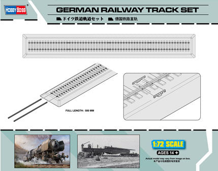 HobbyBoss 1/72 German Railway Track set Plastic Model Kit