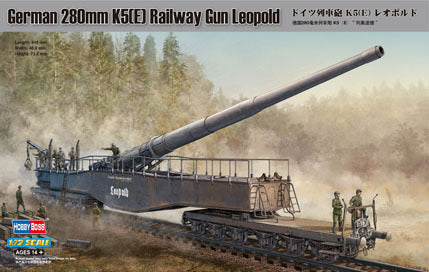HobbyBoss 1/72 German 280mm K5(E) Railway Gun Leopold Plastic Model Kit
