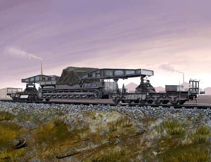 HobbyBoss 1/72 German Rail Transporter for Karl-Geraet Plastic Model Kit