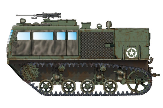 HobbyBoss 1/72 M4 High Speed Tractor(3-in./90mm) Plastic Model Kit