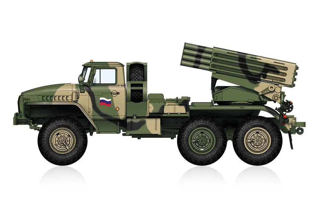 HobbyBoss 1/72 Russian BM-21 Grad Late Version Plastic Model Kit HobbyBoss