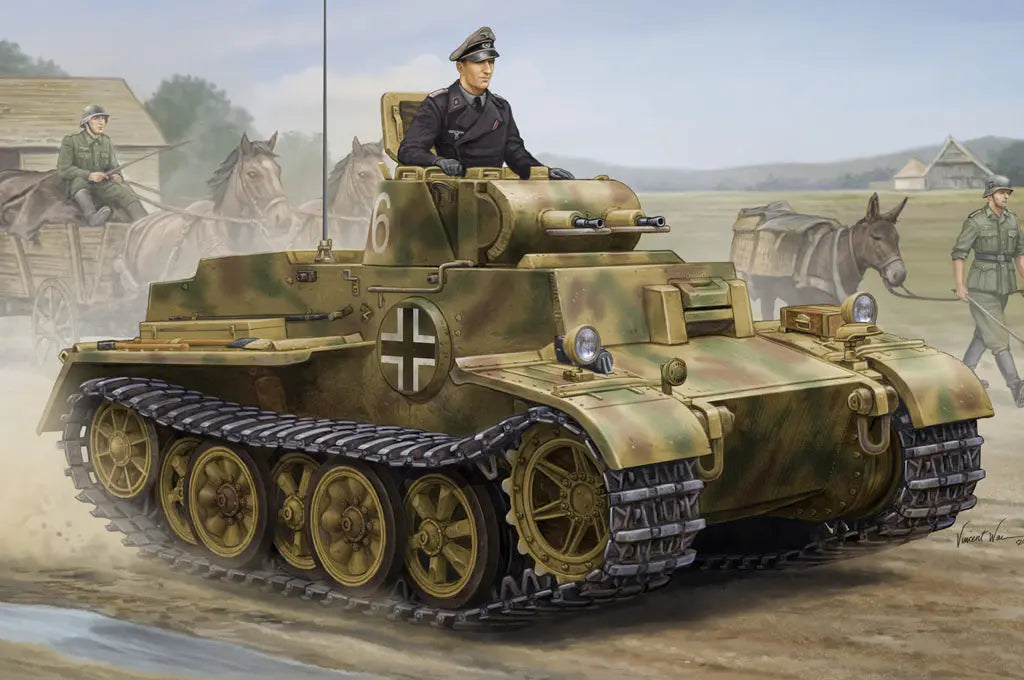 HobbyBoss 1/35 German Pzkpfw.I Ausf.F (VK1801)-Late Plastic Model Kit [83805] HobbyBoss