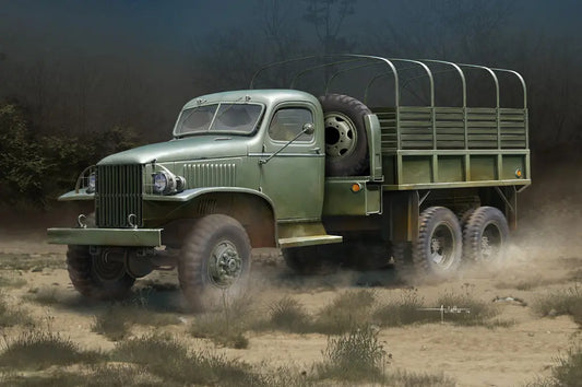 HobbyBoss 1/35 CCKW-352 Steel Cargo Truck Plastic Model Kit HobbyBoss