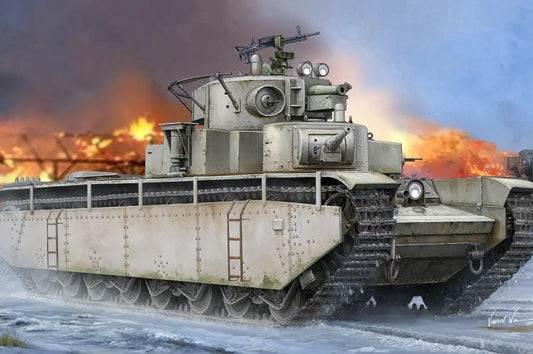 HobbyBoss 1/35 Soviet T-35 Heavy Tank - Before 1938 Plastic Model Kit HobbyBoss