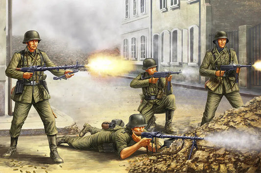 HobbyBoss 1/35 German Infantry " The Barrage Wall" Plastic Model Kit HobbyBoss