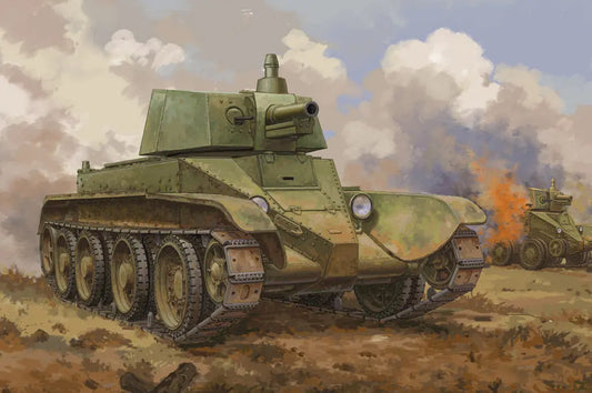 HobbyBoss 1/35 Soviet D-38 Tank Plastic Model Kit HobbyBoss