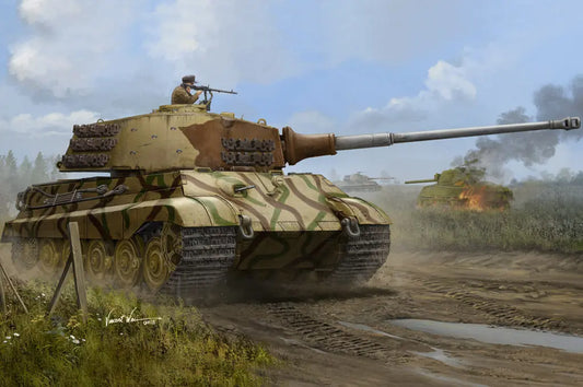 HobbyBoss 1/35 Pz.Kpfw.VI Sd.Kfz.182 Tiger II (Henschel July-1945 Production) Model Kit HobbyBoss