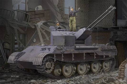HobbyBoss 1/35 German Flakpanzer V Ausf.A Plastic Model Kit HobbyBoss