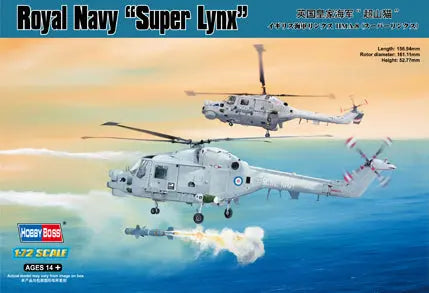 HobbyBoss 1/72 Royal Navy Lynx HMA.8 "Super Lynx‘ Plastic Model Kit HobbyBoss