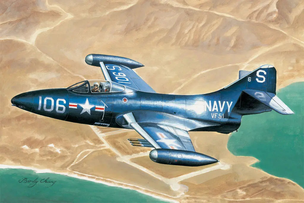 HobbyBoss 1/72 F9F-3 Panther Plastic Model Kit HobbyBoss