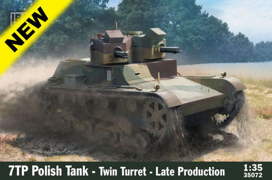 IBG 1/35 7TP Polish Tank - Twin Turret Late production Plastic Model Kit